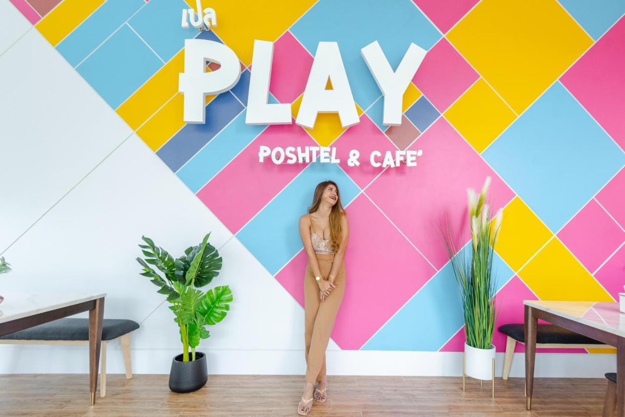 Play Poshtel & Cafe' Hotell Krabi town Exteriör bild